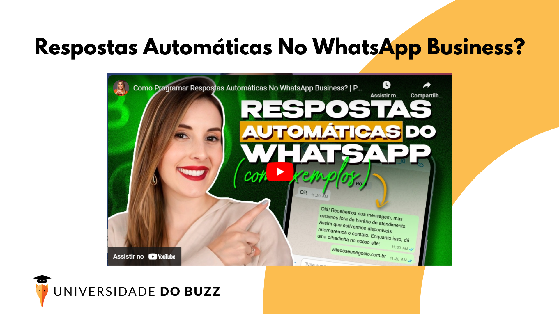 Como Programar Respostas Automáticas No WhatsApp Business? | PASSO A PASSO COMPLETO