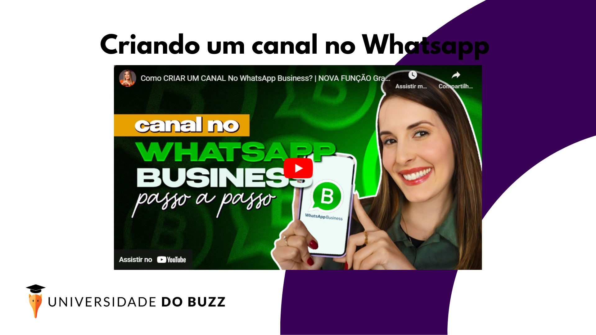 Como CRIAR UM CANAL No WhatsApp Business?