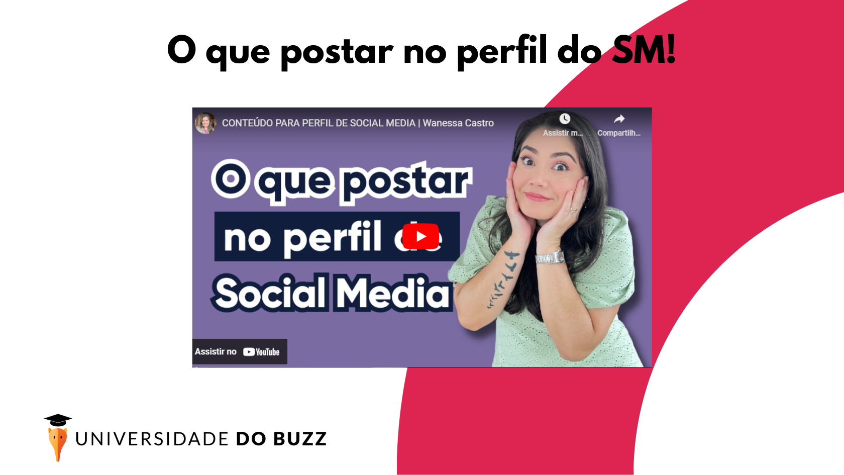 CONTEÚDO PARA PERFIL DO SOCIAL MEDIA | Wanessa Castro